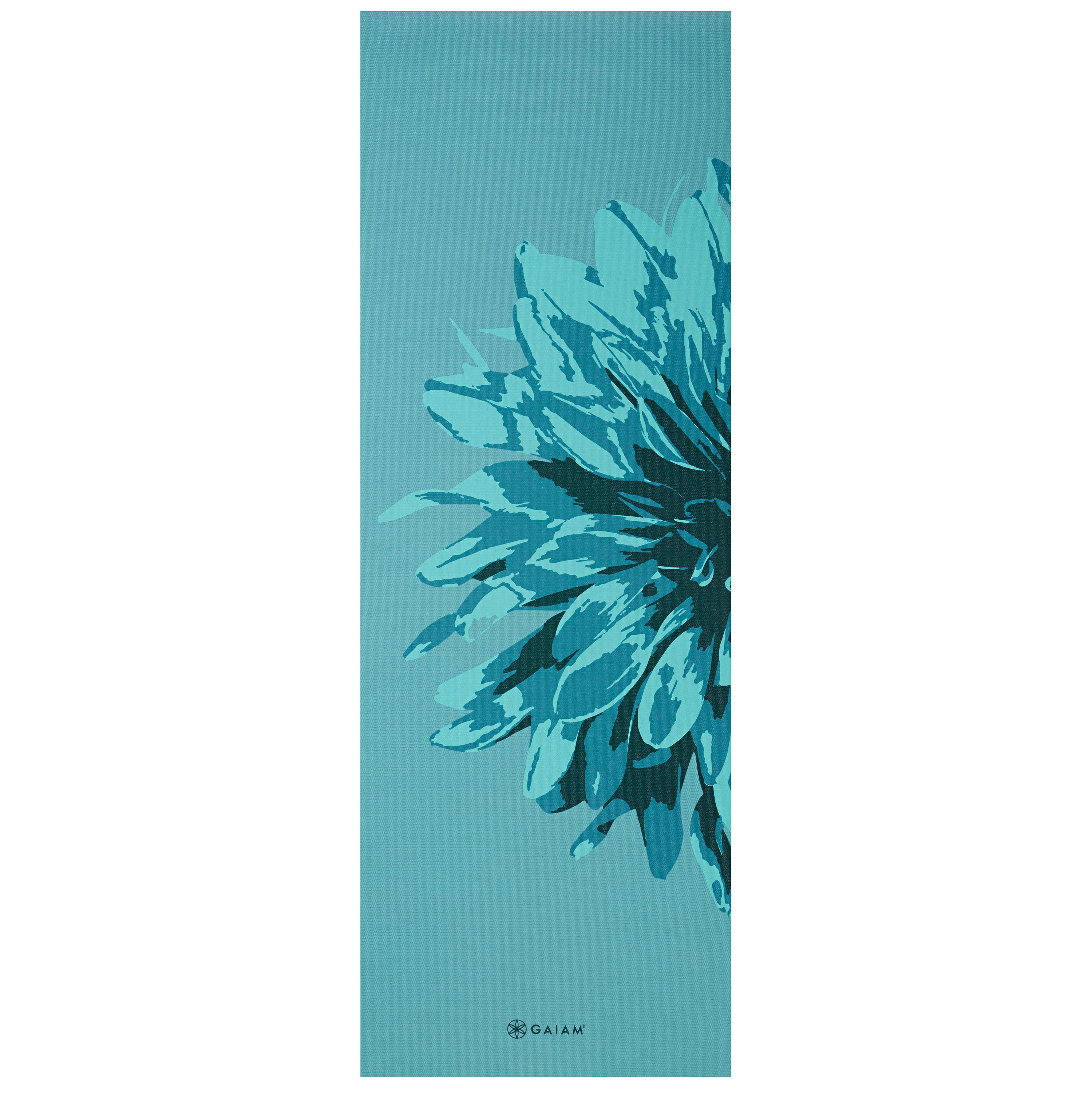 Classic Yoga Mat (4mm) - Vibrant Flourish top flat